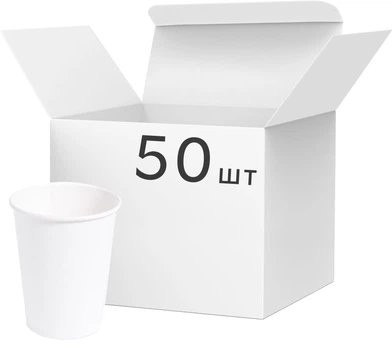 Стакани PRO service паперові 250 мл 50 шт. Білі (43110222)