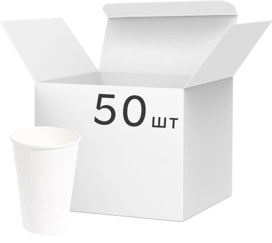Стаканы PRO service бумажные 340 мл 50 шт Белые (43110232)