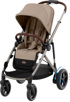 Прогулянкова коляска Cybex e-Gazelle S Almond Beige Gold (4063846466023)