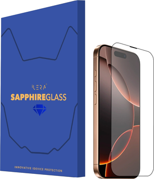 Захисне скло iLera Sapphire Ultra + Glass для Apple iPhone 16 Pro Black (iLSPDL+16PR)
