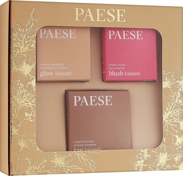 Набір - Paese Kiss My Cheeks (Cold) (blush/4g + bronzer/12g + highlighter/4g) (1392388-20505846)