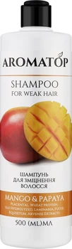 Шампунь для живлення та зміцнення волосся "Манго-Папайя" - Aromatop For Weak Hair Shampoo 500ml (1409588-22617527)