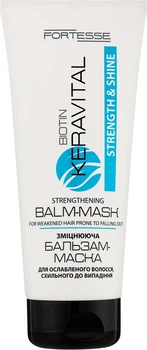 Бальзам-маска з біотином - Fortesse Professional Strength & Shine KeraVital 200ml