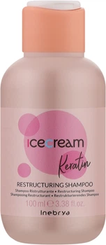 Відновлювальний шампунь з кератином - Inebrya Ice Cream Keratin Restructuring Shampoo *300ml (185411-23118730)