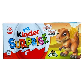 Подарунковий набір Kinder Surprise "Natoons" (Кіндер сюрприз Натунс) з тваринами x 3 шт, 60 г