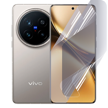 Плёнка гидрогелевая для VIVO X200 Pro глянцевая противоударная прозрачная