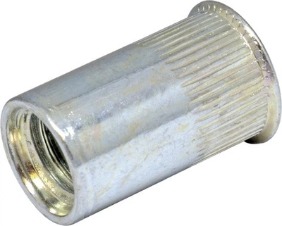 RTCs-Гайка клепальная рифленная М5/2,0-4,0 D7 1000plus уменьшенная потайная головка цинк белый 500 шт./пачка