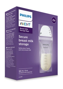 Пакеты Philips AVENT для хранения грудного молока 25 шт х 180 мл (SCF603/25) (8720689035842)