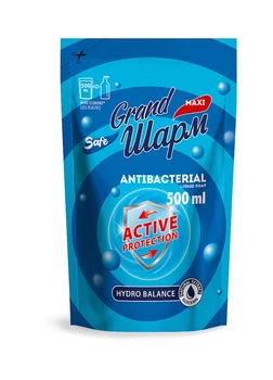 Жидкое мыло Grand Шарм Maxi Antibacterial 500 мл (дой-пак) (4820195506141)