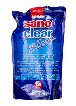 Средство для мытья стекол Sano Clear Blue 750 мл (запасной блок) (7290012117275)