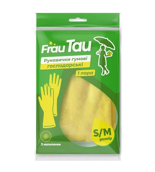 Перчатки резиновые Frau Tau S/М (4820263230992)