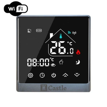 Терморегулятор програмований Castle AC8400H Wi-Fi Срібло