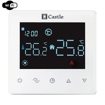 Терморегулятор програмований Castle AC606H з WI-FI Білий
