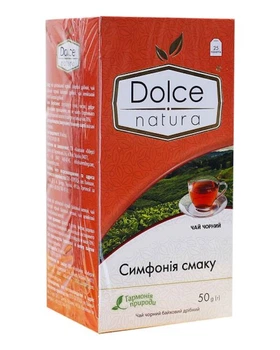 Чай пакетований чорний байховий чай Dolce Natura Симфонія Смаку 25х2г