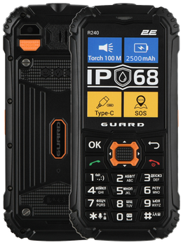 Мобільний телефон 2E R240 2025 Black (694743657623)
