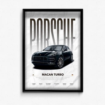 Постер в рамці premium porsche macan А4