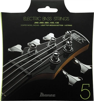 Струни для бас-гітар IBANEZ IEBS5C BASS GUITAR STRING 45-130 (301876)