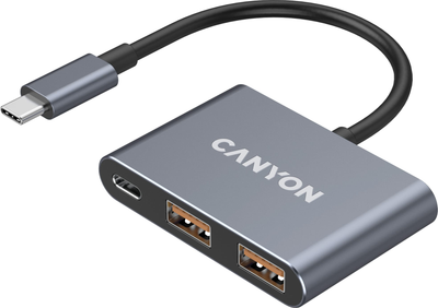 USB-hub Canyon DS-3 3in1 USB-C Dark Grey (CNS-TDS3)