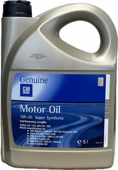Моторне масло GM Opel Super Synthetic 5W30 5 л (93165010)