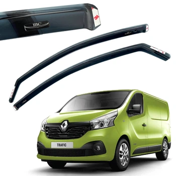 Дефлектори вікон вітровики Renault Trafic 2014 - Вставні (REN34-IN)