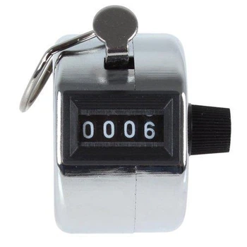 Лічильник ручної 4-розрядний HLV 0000-9999 Silver (N003576)