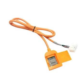 Слот для SIM-карты с кабелем 20pin для Android автомагнитол GPS 4G навигации Оранжевый
