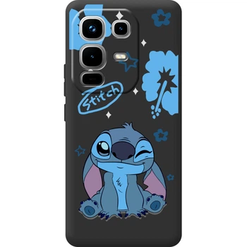 Силиконовый Черный Чехол с Картинкой для Infinix Note 50 Принт (Стич, Stitch) (66606-ysb012)