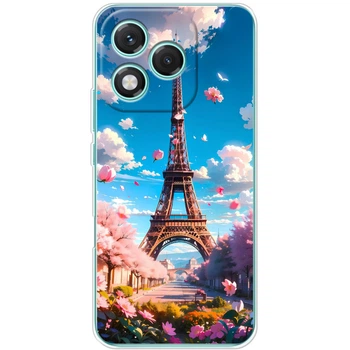 Силиконовый Чехол с Картинкой для Huawei Honor 400 Lite Принт (Париж, Эйфелева Башня) (66623-ysm035)