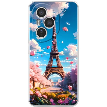 Силиконовый Чехол с Картинкой для Huawei Honor 400 Pro Принт (Париж, Эйфелева Башня) (66624-ysm035)