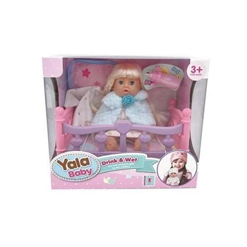 Лялька-пупс Yale Baby YL 2420 A-I, п'є, ходить на горщик, з ліжком