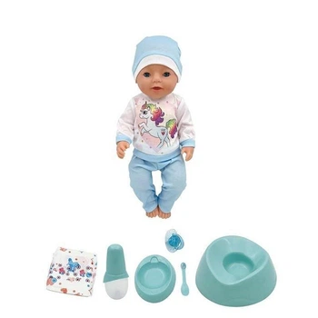 Пупс Yale Baby BL 242 L, 45 см - пьёт, ходит на горшок, плачет слезами, закрывает глаза, с аксессуарами