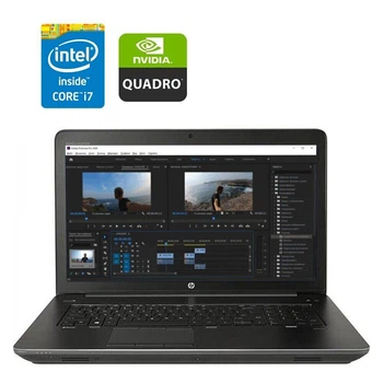 Мобильная рабочая станция HP ZBook 17 G3 / 17.3" (1920x1080) IPS / Intel Core i7-6820HQ (4 (8) ядра по 2.7 - 3.6 GHz) / 32 GB DDR4 / 128 GB SSD + 512 GB SSD + 1000 GB HDD / nVidia Quadro M3000M, 4 GB GDDR5, 256-bit / WebCam / HDMI б/у