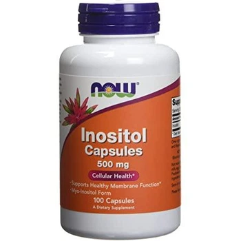 Інозітол, Inositol, Now Foods, 500 мг, 100 вегетаріанських капсул