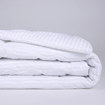 Одеяло шерстяное MirSon №187 Сolor Fun Line 17-0605 Stripe White Woollen 140x205 см Лето (2200010859188)