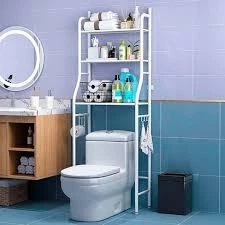 Полка под унитаз с держателем для полотенец металл TW-103