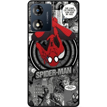 Силіконовий чохол бампер Candy для Motorola Moto G04 з малюнком Людина павук Spider man