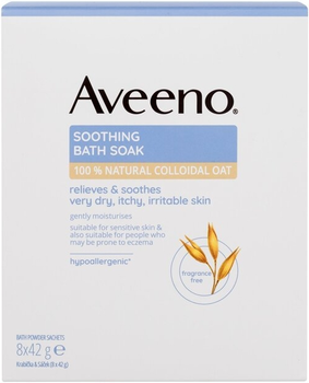 Набір солей для ванн Aveeno Soothing Bath Soak 8x42 г (3574661619958)