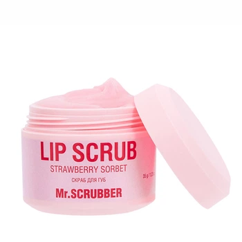 Cкраб для губ Lip Scrub Strawberry Sorbet с ароматом клубничного сорбета Mr.SCRUBBER 35 г