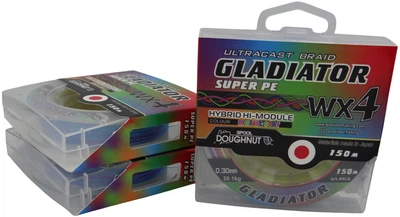 Шнур Gladiator MULTI (5 колірний 4-х жильний) 150 м / 0.30 мм (GLGR-MULTI-150-030)