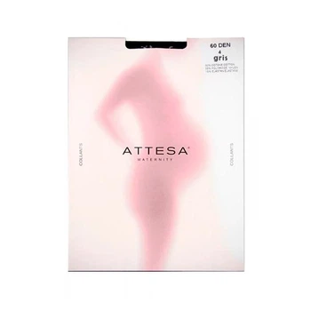 Колготки для беременных серые 60 Den, размер 4, Attesa Maternity (Атт 60)