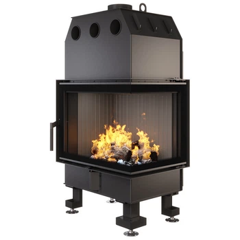 Камінна топка кутова SAVEN Energy 65х50х47R Black (14,5 kW) ECO