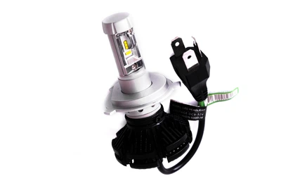 Комплект світлодіодних ламп AllLight X3 H4 50W 6000K 6000lm з радіатором та світлофільтрами (3000K/8000K) 12-24V
