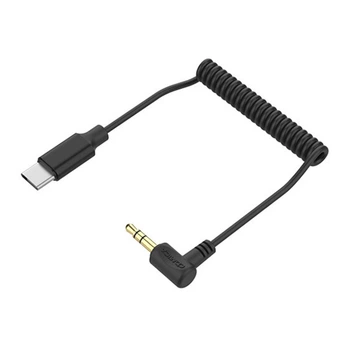 Аудио кабель с АЦП чипом Comica CVM-D-UC II 3.5мм TRS на Type-C
