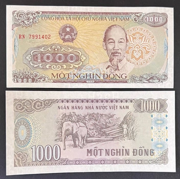 Банкнота Вьетнам 1000 донг 1988 г. UNC
