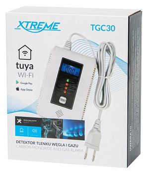 Датчик Xtreme газу і чадного газу WiFi TUYA (5900804145981)