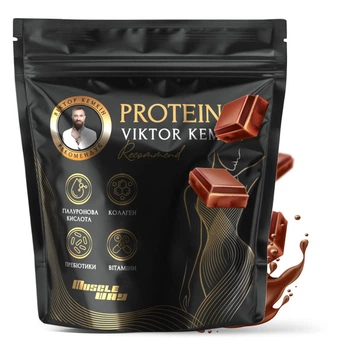 Жіночий протеїновий комплекс MuscleWay Viktor Kemkin 80% з мікроелементами на 16 порцій 500 г Шоколад (21-125-pvk-mw-rs500.5)