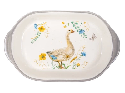 Блюдо для запекания Lefard Farm Collection Гусь 29 см 1858-0176 керамика