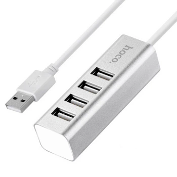 USB-HAB Hoco HB1 на 4 порта Steel
