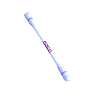 Двостороння гелева ручка антистрес Supreme Style для Pen spinning (пенспиннинга) white з фіолетовим - Refurbished