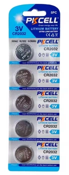Батарейка літієва PKcell CR2032 5шт BLISTER CARD
